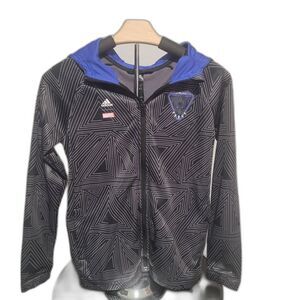 Adidas Marvel Black Panther Hooded Track Jacket Youth‎ size M